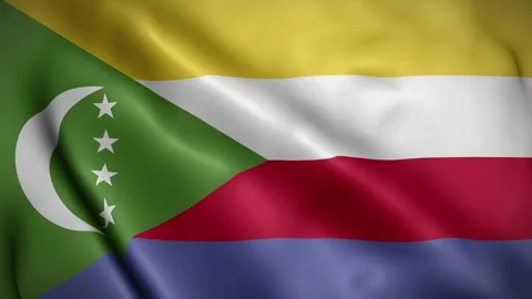 Comoros waving flag, 4k Comoran Flag Waving Animation Stock Footage 263801835
