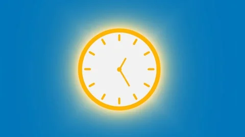 Comp 1Clock Timelapse on 4k video. clock on 12 hour. Vídeo Stock 137071911