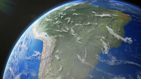 COMP-Earth-Plan-Brazil Stock Footage 147003128