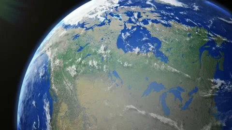 COMP-Earth-Plan-Canada 스톡 동영상 147003164