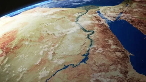 COMP-Earth-Plan-Egypt Stock Footage 147006204