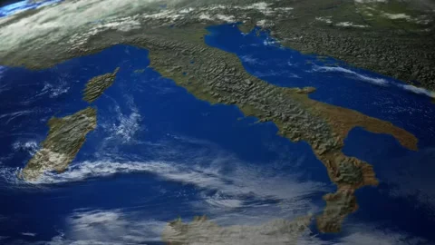 COMP-Earth-Plan-Italy 스톡 동영상 147064053