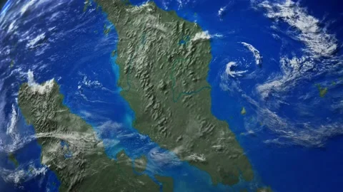 COMP-Earth-Plan-Malaysia and Singapore. 스톡 동영상 147109310