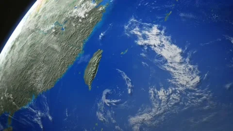 COMP-Earth-Plan-Taiwan Stock Footage 147073171