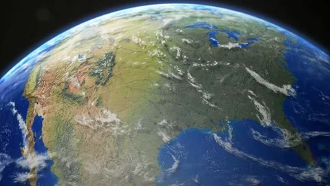COMP-Earth-Plan-USA Stock Footage 147107505