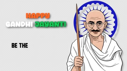 Comp gandhi jayanti Stock Footage 305442256