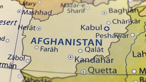 COMP-Globe-Atlas-Afghanistan map country world 動画素材 250790993