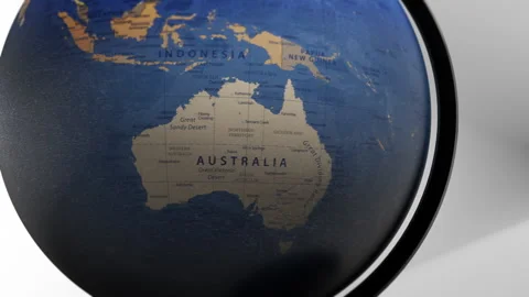 COMP-Globe-Atlas-Australia map country world Vidéo 250791610