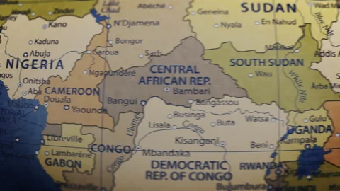 COMP-Globe-Atlas-Cameroon map country world Stock-Footage 251216050