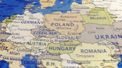 COMP-Globe-Atlas-Germany map country world Stock-Footage 250806660
