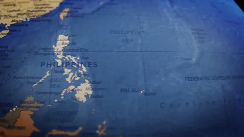 COMP-Globe-Atlas-Philippines map country world Stock Footage 250818878