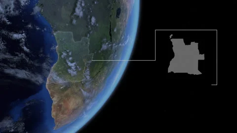 COMP-Outlined-Map-Angola Stock-Footage 276326090