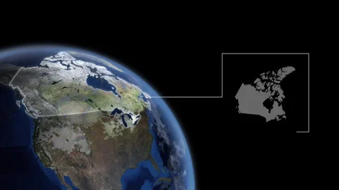 COMP-Outlined-Map-Canada 動画素材 276328032