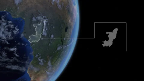 COMP-Outlined-Map-Congo Stock-Footage 276601852