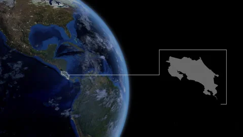 COMP-Outlined-Map-Costa Rica 動画素材 276602062