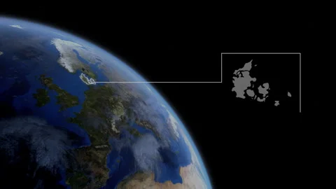 COMP-Outlined-Map-Denmark Stock Footage 276601809
