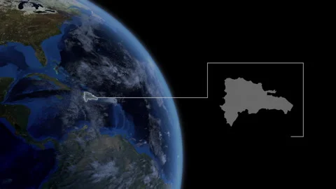 COMP-Outlined-Map-DOMINICAN Stock-Footage 277563799