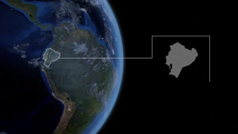 COMP-Outlined-Map-Ecuador Stock Footage 276404284