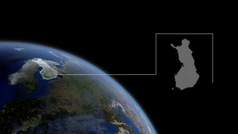 COMP-Outlined-Map-Finlnad Stock Footage 276330171