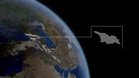 COMP-Outlined-Map-Georgia Stock Footage 276330459