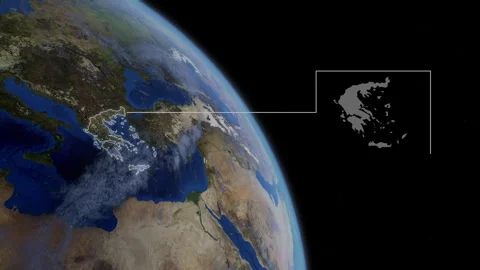 COMP-Outlined-Map-Greece Video stock 276331252