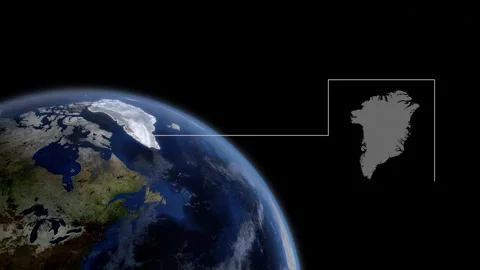 COMP-Outlined-Map-Greenland Stock-Footage 276331255