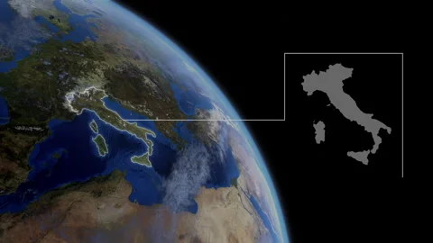 COMP-Outlined-Map-Italy 動画素材 276404904
