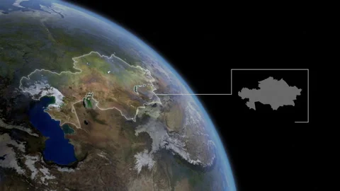 COMP-Outlined-Map-Kazakhstan Stock-Footage 276602284
