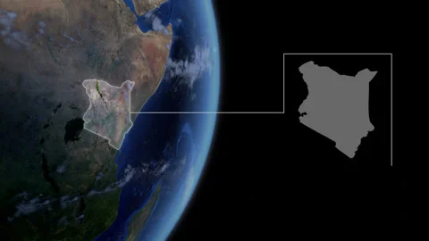 COMP-Outlined-Map-Kenya 動画素材 276603323