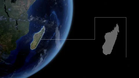 COMP-Outlined-Map-Madagascar Stock-Footage 276334686