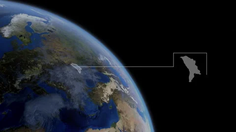 COMP-Outlined-Map-Moldova Stock-Footage 276407476