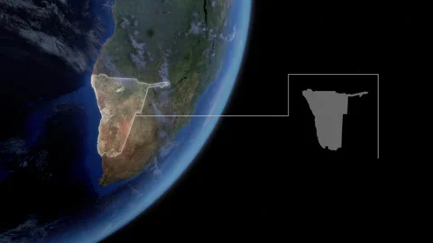 COMP-Outlined-Map-Namibia Stock-Footage 276408207
