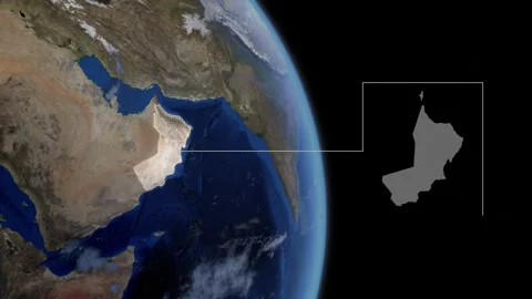 COMP-Outlined-Map-Oman Stock-Footage 276602604