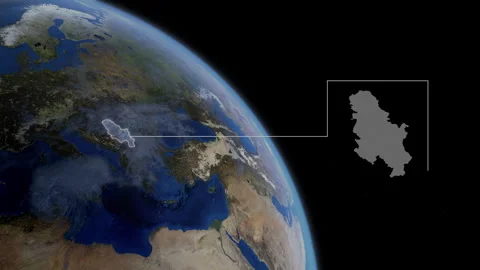 COMP-Outlined-Map-Serbia Stock-Footage 276337714