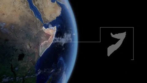 COMP-Outlined-Map-Somalia Stock Footage 276338164