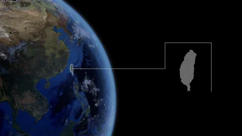 COMP-Outlined-Map-Taiwan Stock Footage 276338819