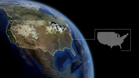 COMP-Outlined-Map-USA Stock-Footage 276400010
