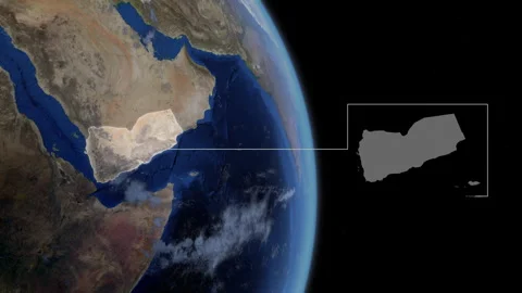 COMP-Outlined-Map-Yeman Stock-Footage 276340175
