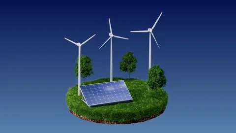 COMP-Wind-Farm-01 Stock Footage 286865035