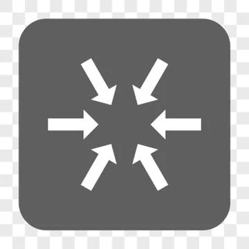 Compact Arrows Rounded Square Button Stock Illustration