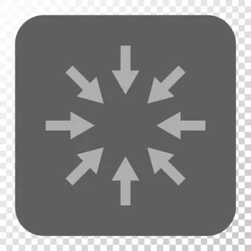 Compact Arrows Rounded Square Button 스톡 일러스트