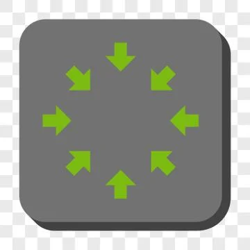 Compact Arrows Rounded Square Button Stock Illustration