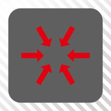Compact Arrows Rounded Square Button Stock Illustration