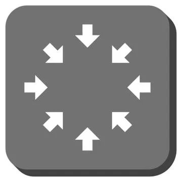 Compact Arrows Rounded Square Vector Icon Stock Illustration