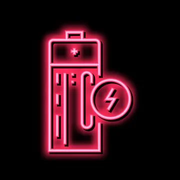 Compact battery color icon vector flat illustration Ilustración de archivo