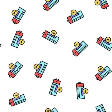 Compact battery color icon vector flat illustration Ilustración de archivo