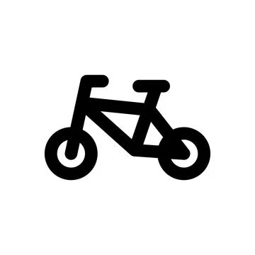 Compact bicycle icon. Flat design vector. Ilustración de archivo