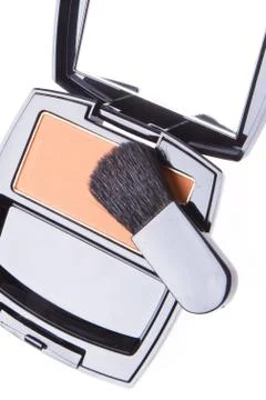 Compact blush with brush Stock Photos