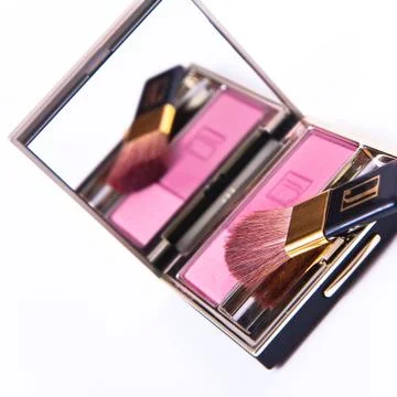 Compact blush Foto stock