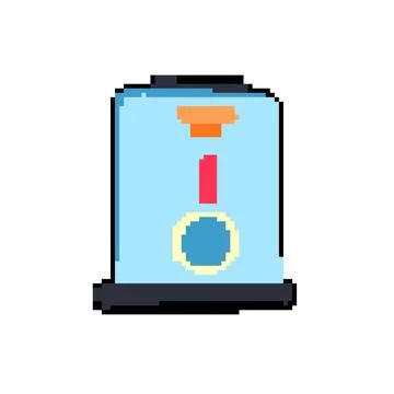 Compact bottle warmer pixel art vector illustration Stock-Illustration